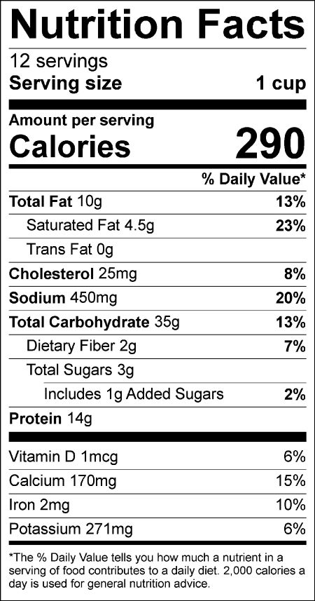 Cauliflower Alfredo Spaghetti Nutrition Facts
